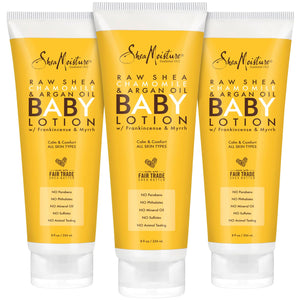 SheaMoisture Baby Lotion for Dry Skin and Clear Skin Raw Shea Chamomile and Argan Oil with Shea Butter 8 oz