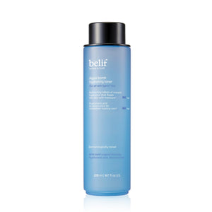 belif Aqua Bomb Hydrating Toner with Hyaluronic Acid Lightweight Moisturizing Water Facial Toner Good for Dry Skin and Uneven Texture for Normal Dry Combination Oily Skin Korean Skin Care
