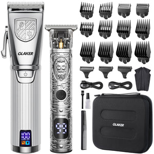 GLAKER Pro Haircut Kit with LED Display