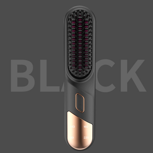 Cross-Border New Model Negative Ion Hair Straightening Comb, Hair Care Tool for Straightening and Curling, Dual-Use Lazy Curling Iron, Wireless and Portable
