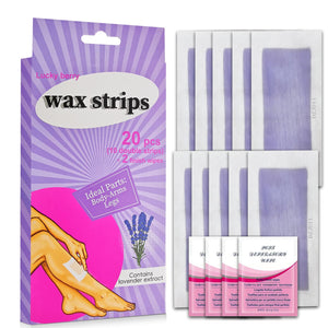 Wax Strips for Hair Removal Facial Hair Removal for Women Ready to Use Waxing Kit for Body Arms Legs Chest Back Gentle and Effective Waxing Strips for Smooth Skin Ideal for Quick Hair Removal