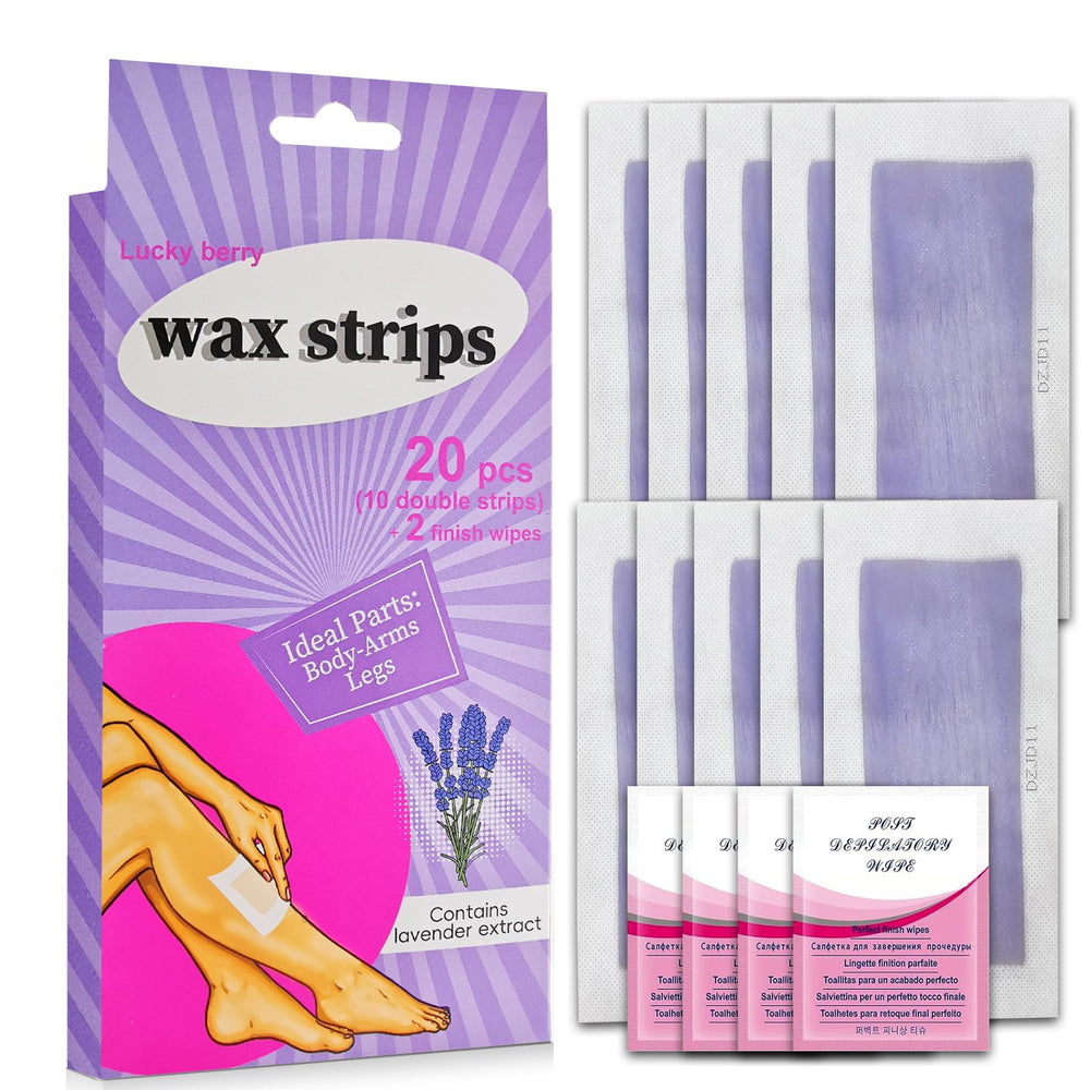 Wax Strips for Hair Removal Facial Hair Removal for Women Ready to Use Waxing Kit for Body Arms Legs Chest Back Gentle and Effective Waxing Strips for Smooth Skin Ideal for Quick Hair Removal