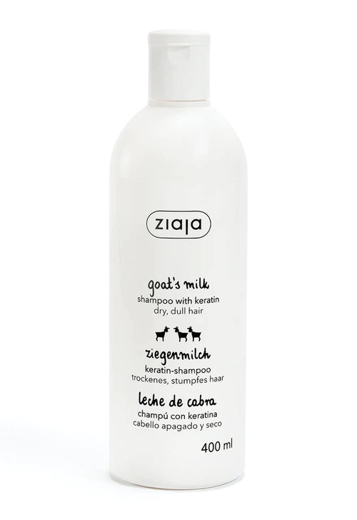 Ziaja Goats Milk Energising Shampoo for Dry and Damaged Hair (Shampoo with Keratin) 13.5 oz