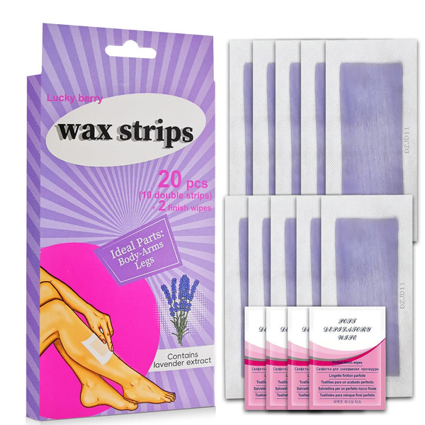 Wax Strips for Hair Removal Facial Hair Removal for Women Ready to Use Waxing Kit for Body Arms Legs Chest Back Gentle and Effective Waxing Strips for Smooth Skin Ideal for Quick Hair Removal