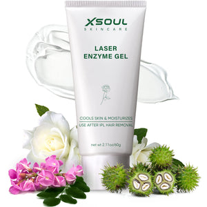 XSOUL Cooling Gel for Laser Hair Removal Device Soothes & Moisturizes Skin After IPL Laser Hair Removal SOPHORA ANGUSTIFOLIA and ROSA RUGOSA FLOWER OIL Extracts 2.11OZ