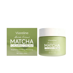 Matcha extract face cream: Nourishes dry skin, smooth texture, lightweight and easily absorbed, perfect for daily skincare.