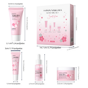 Japanese Sakura Skincare Set - 4 Pieces (Wholesale)