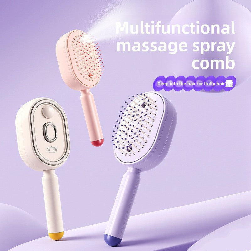 Electric Mist Spray Hair Care Massage Comb