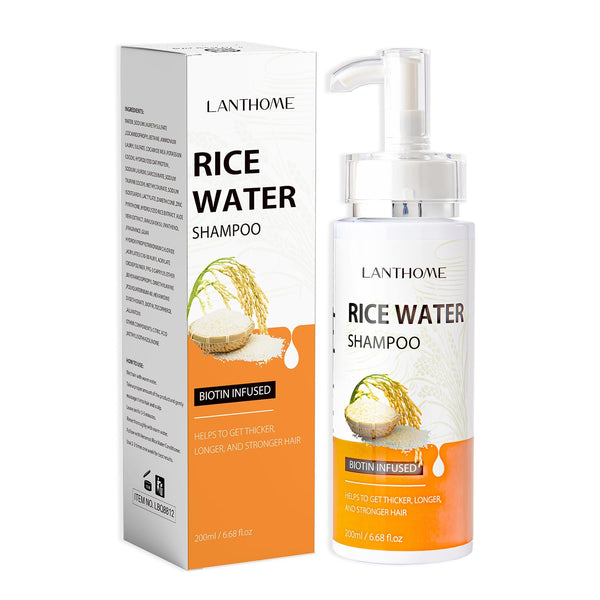 Rice Water Shampoo for Hair Growth & Hair Loss Treatment Strengthening & Moisturizing Shampoo for Thinning Hair Daily Use Shampoo for Scalp Care & Repair Gentle Rice Water Shampoo for Healthy Hair