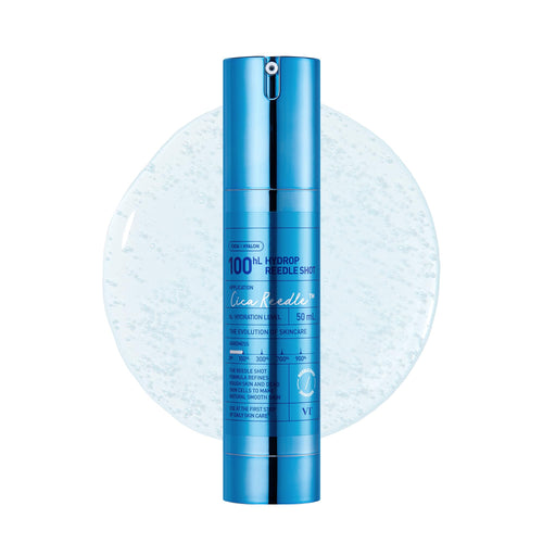 VT COSMETICS Hydrop Reedle Shot 100hL Hyaluronic Acid Microneedling Serum Intensive Hydrating & Moisturizing Exosome Light-Weight Soft Skin Glass Skin Korean Skin Booster 1.69 Fl Oz.(50ml)