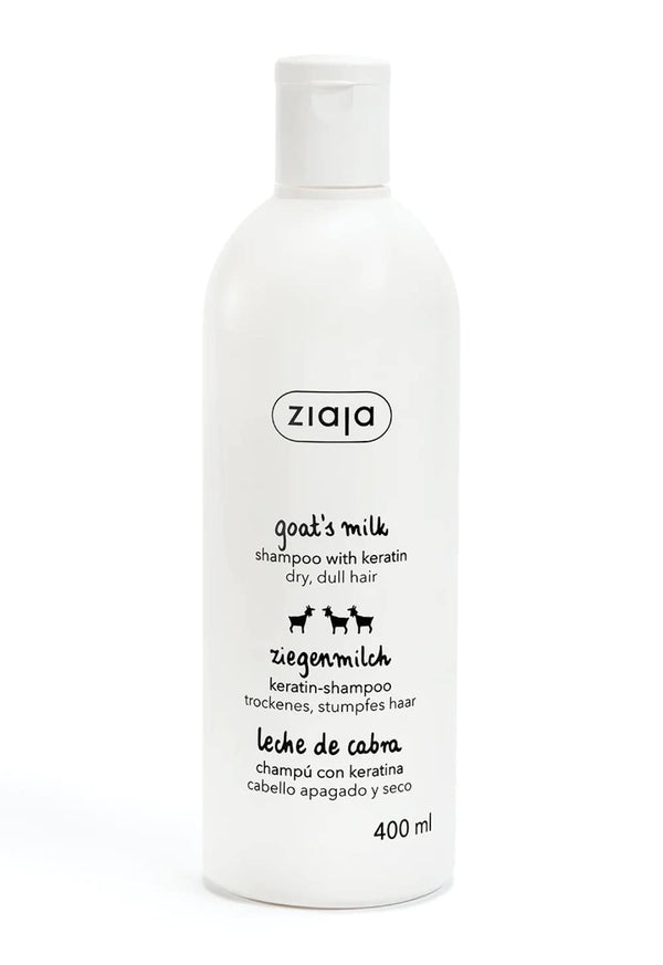 Ziaja Goats Milk Energising Shampoo for Dry and Damaged Hair (Shampoo with Keratin) 13.5 oz