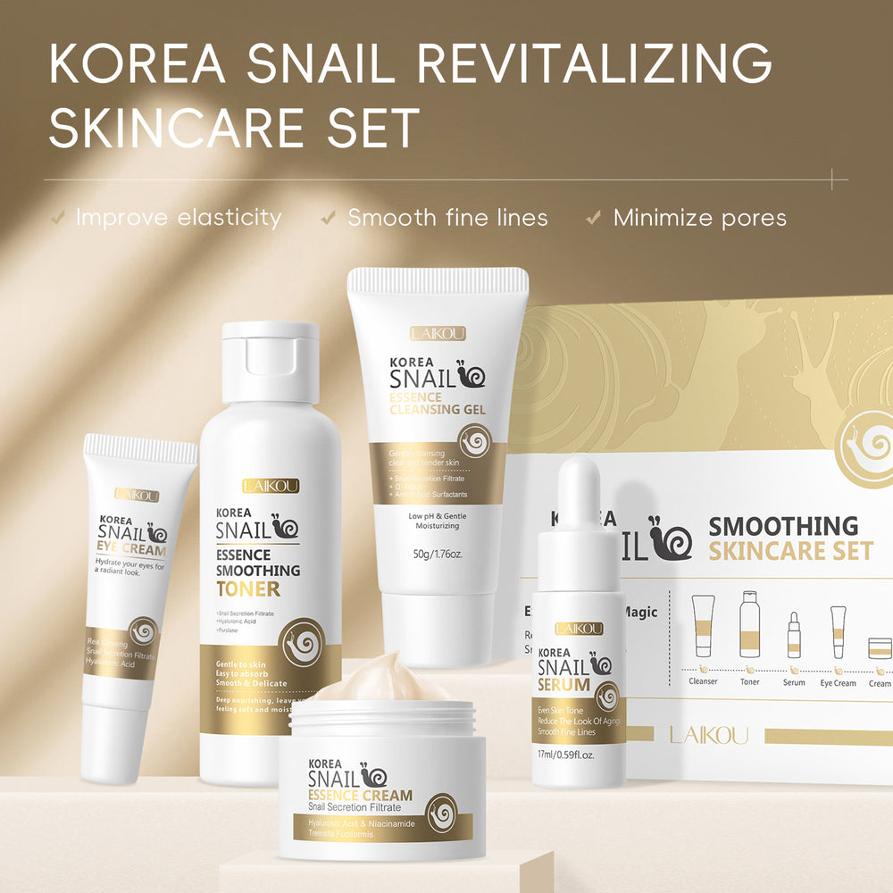 Snail Skin Care Five-Piece Skin Care Product Set