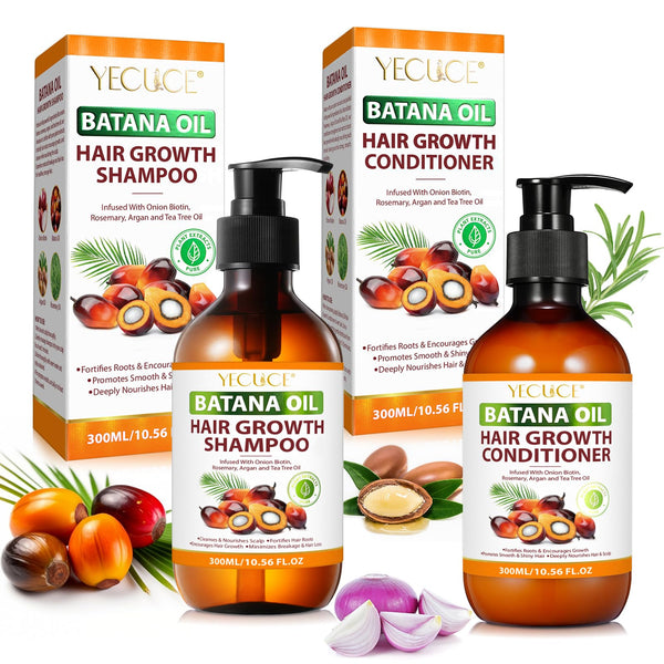 Batana Oil Growth Shampoo Set for Thinning Hair