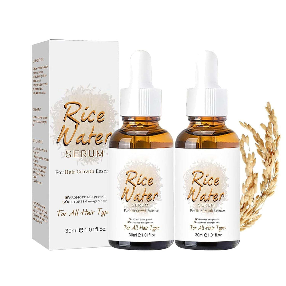 Rice Water Hair Serum Korean Rice Water Hair SerumRice Water for Hair GrowthRice Water Shampoo and ConditionerRice Water for Hair GrowthMoisturizingNourishingSmooth Hair (2 Pcs)