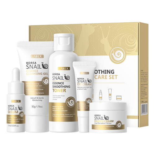 Snail Skin Care Five-Piece Skin Care Product Set
