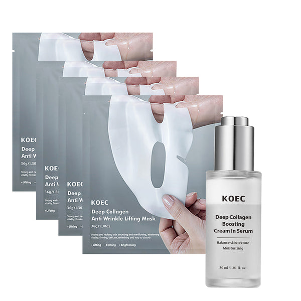 Collagen Skincare Set with Silk Peptide and Emulsion