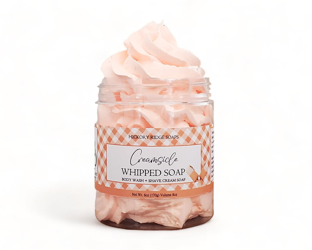 Creamsicle Fluffy Whipped Soap Regular Soap Body Wash Shave Cream All In One (Large)