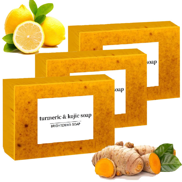 Lemon-Turmeric Kojic 3-Pack Soap