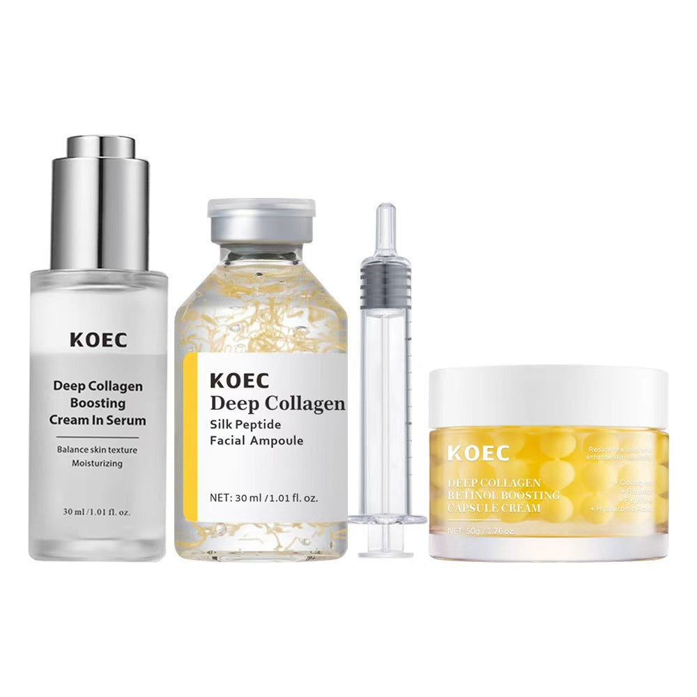 Collagen Skincare Set with Silk Peptide and Emulsion