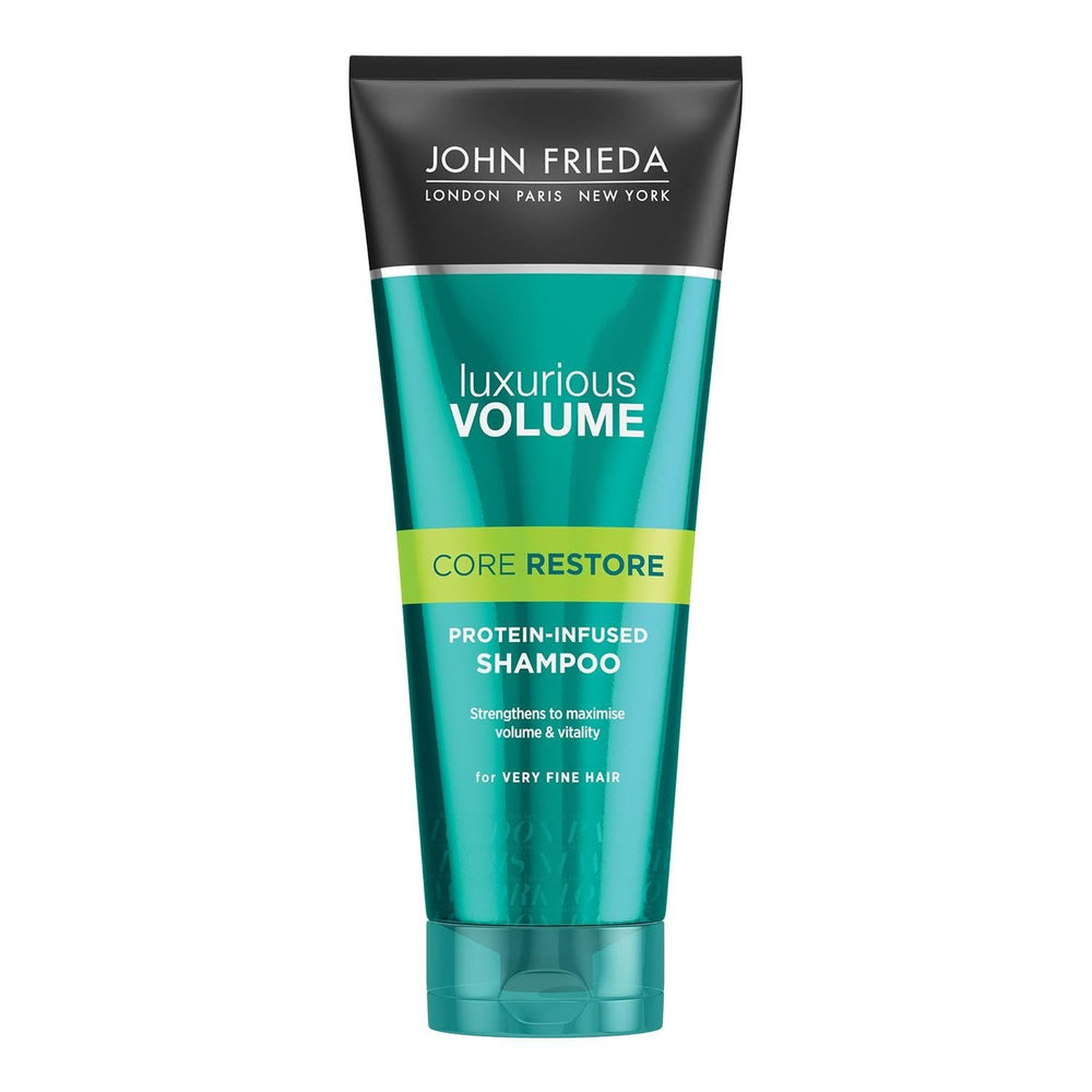 John Frieda Luxurious Volume Core Restore Protein-Infused Shampoo 250 ml Thickening Shampoo for Thin and Fine Hair