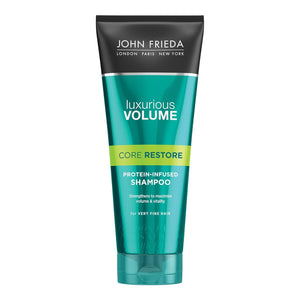 John Frieda Luxurious Volume Core Restore Protein-Infused Shampoo 250 ml Thickening Shampoo for Thin and Fine Hair