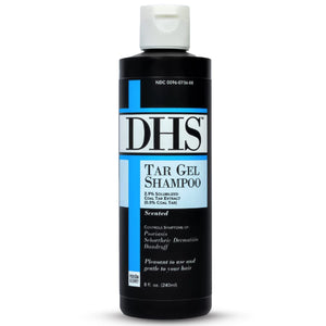 DHS Person & Covey T Gel Shampoo - Anti Dandruff Shampoo Mildly Scented Psoriasis Shampoo - 8 Fl. Oz. - Refined Coal Tar Gel Formula Scalp Psoriasis Shampoo Deep Cleansing Rich Lather
