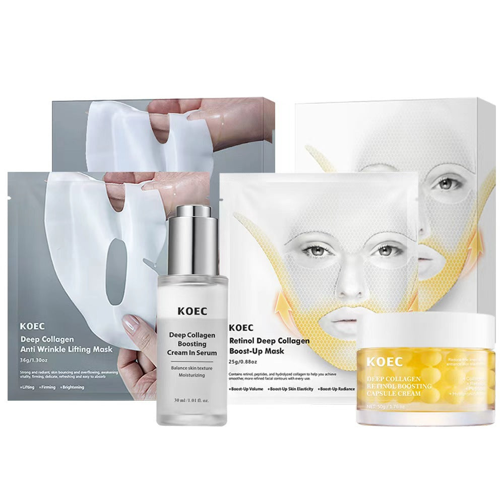 Collagen Skincare Set with Silk Peptide and Emulsion