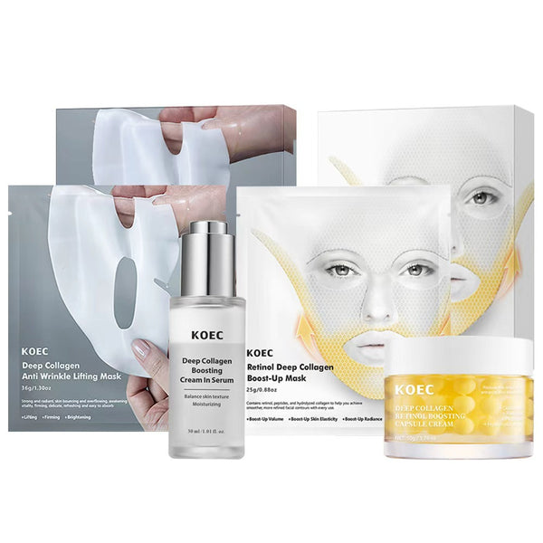 Collagen Skincare Set with Silk Peptide and Emulsion